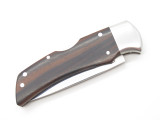 Vtg Gerber G. Sakai Seki Japan Ebony Folding Hunter I Lockback Pocket Knife