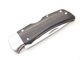 Vtg Gerber G. Sakai Seki Japan Ebony Folding Hunter I Lockback Pocket Knife