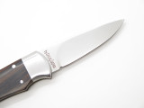 Vtg Gerber G. Sakai Seki Japan Ebony Folding Hunter I Lockback Pocket Knife