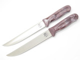 Vtg Cana Cut Seki Japan Set of 5 Japanese Chef Slicer Kitchen Cutlery Knife