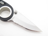 Vtg Gerber Portland OR USA Chameleon Bolt Action Finger Hole Folding Knife
