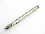 Vintage 1980s HR Seki Japan Custom Nickel Silver 5" Folding Balisong Butterfly Knife