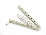 Vintage 1980s HR Seki Japan Custom Handmade 3.5" Folding Balisong Butterfly Knife
