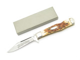 Vtg Parker Cheetah Swing Guard Imai Seki Japan Jigged Bone Folding Pocket Knife