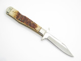 Vtg Parker Cheetah Swing Guard Imai Seki Japan Jigged Bone Folding Pocket Knife