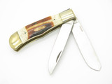 Vtg Parker Cut Co. Seizo Imai Seki Japan K-77 Stag Trapper Folding Pocket Knife