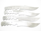 Lot of 4 Vtg Schrade USA Unfinished Fixed Blade Bowie Knife Blank Making Part