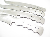 Lot of 4 Vtg Schrade USA Unfinished Fixed Blade Bowie Knife Blank Making Part