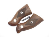 Vintage Ruger Original Checkered Walnut Wood Pistol Handle Grip Part