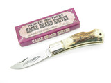 Vtg 78-82 Parker Brothers Eagle K126-D Imai Seki Japan Stag Folding Pocket Knife
