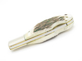Vtg 78-82 Parker Brothers Eagle K126-C Imai Seki Japan Stag Folding Pocket Knife