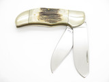 Vtg '78-82 Parker Brothers Eagle Imai Seki Japan Stag Folding Big Trapper Knife