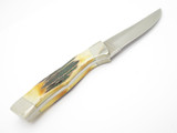 1992 Bear Cutlery USA NKCA Collector Club Stag Fixed Blade Hunting Knife