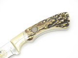 Vtg 1990 NKCA Bertram Hen & Rooster Solingen Stag Fixed Blade Hunting Knife