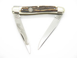 1995 C. Schlieper 0492 Solingen Germany NKCA Stag Muskrat Folding Pocket Knife