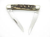1995 C. Schlieper 0492 Solingen Germany NKCA Stag Muskrat Folding Pocket Knife