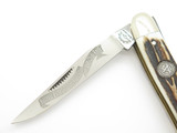 1995 C. Schlieper 0492 Solingen Germany NKCA Stag Muskrat Folding Pocket Knife