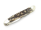 1995 C. Schlieper 0492 Solingen Germany NKCA Stag Muskrat Folding Pocket Knife