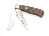 1988 Camillus USA NKCA Remington Jigged Bone Jumbo Trapper Folding Pocket Knife