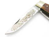 1988 Camillus USA NKCA Remington Jigged Bone Jumbo Trapper Folding Pocket Knife