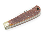 1988 Camillus USA NKCA Remington Jigged Bone Jumbo Trapper Folding Pocket Knife