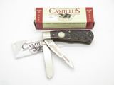1997 Camillus USA NKCA Remington Jigged Bone Bullet Trapper Folding Pocket Knife