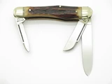 1980 Robt Klaas Kissing Crane 04056 NKCA Stag Folding Stockman Pocket Knife