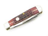 2006 NKCA Case XX Kinfolks USA Red Bone 3 Blade Folding Trapper Pocket Knife