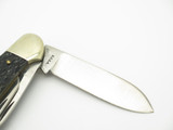 Vtg 1978 Rodgers & Wostenholm England NKCA Bone 3 Bld Folding Canoe Pocket Knife