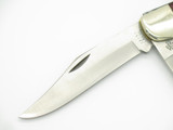 2000 Case XX 6265 Brown Jigged Wood Serrated Folding Hunter Knife In Gift Tin
