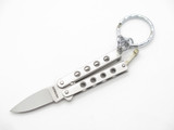 Vintage Seki Japan Mini Butterfly Knife Key Chain 440 Stainless Folding Pocket Knife