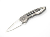 2004 Buck 291 Rush Impulse ATS-34 Platinum Handle Assisted Folding Pocket Knife