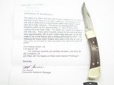 2004 Buck 110 Nano Steel Experimental Custom Folding Hunter Lockback Knife