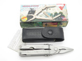 Vtg Original Gerber USA Needlenose Plier Multi Tool Folding Knife In Sheath Box