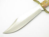 Western Bowie USA W49 2001 Okca Display Award Custom Jasper Stone Fixed Knife