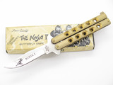 Vintage 1980s Seizo Imai Frost Dach Seki Japan 4" The Ninja I Folding Balisong Butterfly Knife