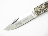 Vtg Herbertz German Rostfrei Messer Scroll Folding Hunter Lockback Pocket Knife