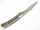 Vtg Herbertz German Rostfrei Etched Scroll Folding Hunter Lockback Pocket Knife