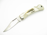 Vtg 1980s Herbertz German Rostfrei Stag 3.5" Folding Lockback Pocket Knife