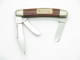 Vtg Frost Cutlery Imai Seki Japan Wood Handle Stockman Folding Pocket Knife