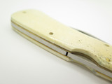 Vtg Frost Cutlery Seki Japan Bone Handle Folding Hunter Pocket Knife *blem