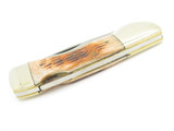 Vtg Frost Seizo Imai Seki Japan Peacemaker RD Bone Folding Lockback Pocket Knife