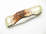 Vtg Frost Seizo Imai Seki Japan Peacemaker JG Bone Folding Lockback Pocket Knife