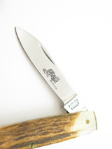 Vtg 1976-1978 Parker Frost Seizo Imai Seki Japan Mink Stag Folding Pocket Knife
