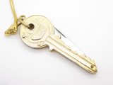 Vtg Things Remembered Seizo Imai Seki Japan Gold Folding Pocket Key Chain Knife
