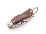 Vtg 1950s Seki Japan Bone Handle Mini Camping Multi Tool Small Hobo Camp Knife