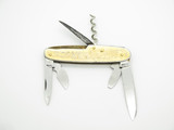 Vtg Estkilstuna Sweden Gold Swiss Army Corkscrew Folding Pocket Knife