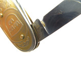 Vtg Estkilstuna Sweden Gold Swiss Army Corkscrew Folding Pocket Knife