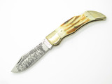 Vtg 1980s Parker Seizo Imai Seki Japan Stag Large Clasp Folding Hunter Knife