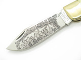 Vtg 1980s Parker Seizo Imai Seki Japan Stag Large Clasp Folding Hunter Knife